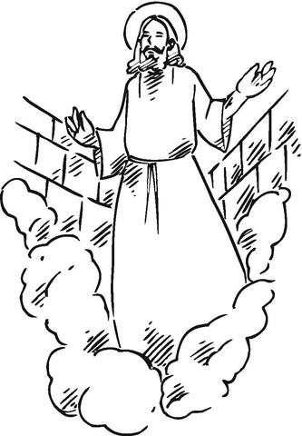 Ascension Of Christ Coloring Page